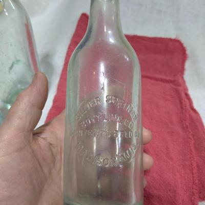 Lot of 8 Vintage Bottles Made in Madison, Wi
