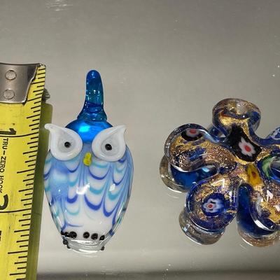 Murano style art glass pendants