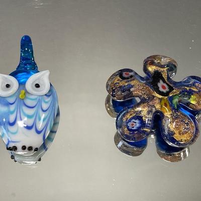 Murano style art glass pendants