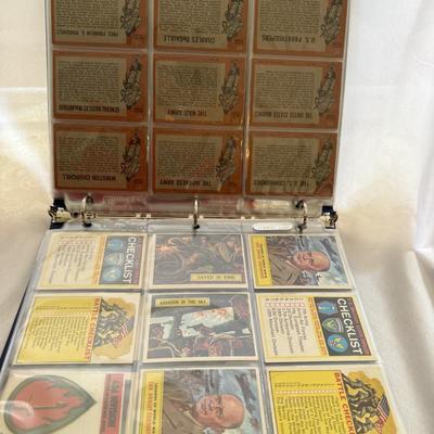 Sale Photo Thumbnail #11: Complete set of 66 cards with extra cards #7, 13, 20, 21, 46, 64, 65 and 66. 
Emblems - 2(2), 3(3), 4, 5(2), 7(3), 9(2), 13, 21. and Sickle 1959 Airplane Cards - A-3, A-34, AA-65
Excellent condition. Single Owner of 60 years.