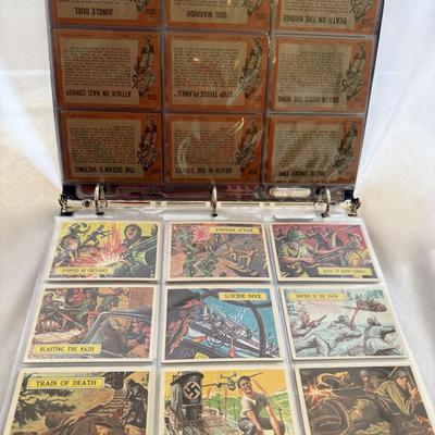 Sale Photo Thumbnail #5: Complete set of 66 cards with extra cards #7, 13, 20, 21, 46, 64, 65 and 66. 
Emblems - 2(2), 3(3), 4, 5(2), 7(3), 9(2), 13, 21. and Sickle 1959 Airplane Cards - A-3, A-34, AA-65
Excellent condition. Single Owner of 60 years.