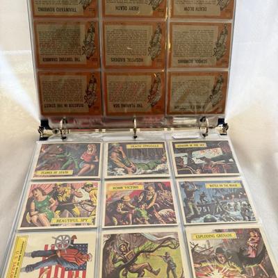 Sale Photo Thumbnail #8: Complete set of 66 cards with extra cards #7, 13, 20, 21, 46, 64, 65 and 66. 
Emblems - 2(2), 3(3), 4, 5(2), 7(3), 9(2), 13, 21. and Sickle 1959 Airplane Cards - A-3, A-34, AA-65
Excellent condition. Single Owner of 60 years.