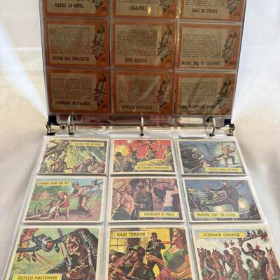 Sale Photo Thumbnail #4: Complete set of 66 cards with extra cards #7, 13, 20, 21, 46, 64, 65 and 66. 
Emblems - 2(2), 3(3), 4, 5(2), 7(3), 9(2), 13, 21. and Sickle 1959 Airplane Cards - A-3, A-34, AA-65
Excellent condition. Single Owner of 60 years.