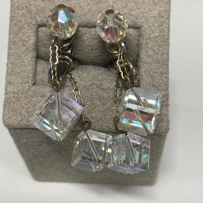 14k GF Austrian crystal necklace and earrings