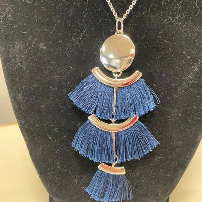 Blue and stainless steel jewelry