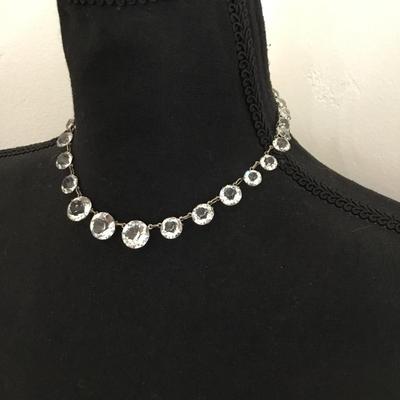 Gorgeous, vintage Australian, crystal collar statement, necklace, gorgeous
