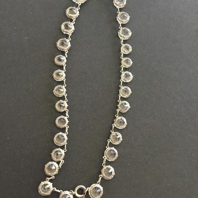 Gorgeous, vintage Australian, crystal collar statement, necklace, gorgeous