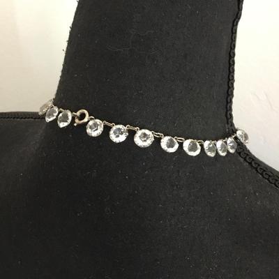 Gorgeous, vintage Australian, crystal collar statement, necklace, gorgeous