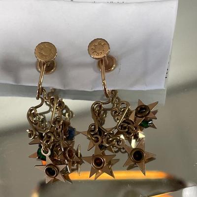 Unique bracelet with 1/20 12k earrings