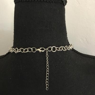 Cute, silver, toned, multicolored statement, necklace