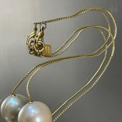 Pearls and Anne Klein necklace with stacking rings