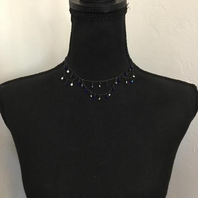 Beautiful Art Deco, vintage, rhinestone, dainty necklace