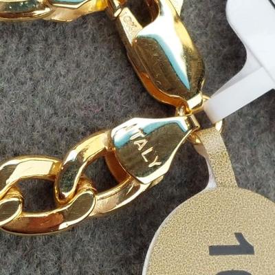 10k Gold New With Tags 5☆rated Jc Penney Jewelry Hollow Cuban Curb Link 22"