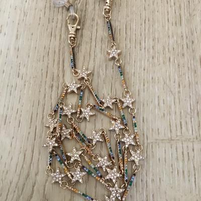 Super cute, crystal rhinestone star eyeglass Lanyard
