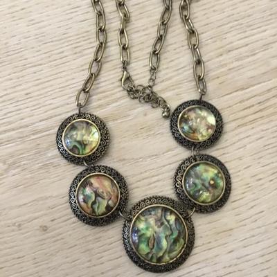 Beautiful bronze toned Statement fashion necklace