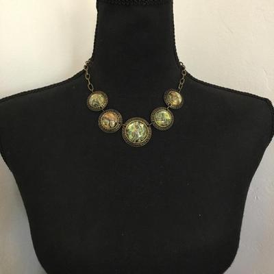 Beautiful bronze toned Statement fashion necklace