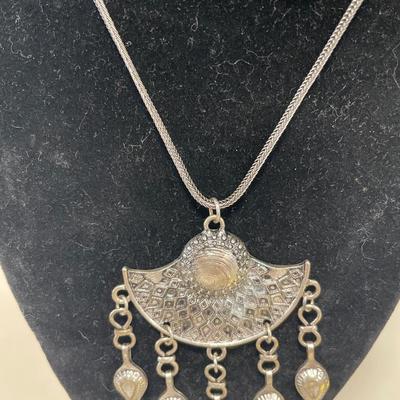 3 large pendant necklaces