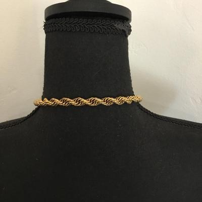 Big chunky gold tone, lariat chain tassel ball necklace