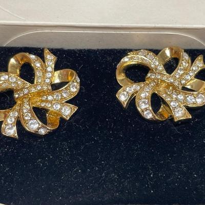 Kenneth Jay Lane for Avon clip on earrings & ring