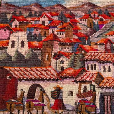 Authentic Hand Woven Wool Tapestry-Peru