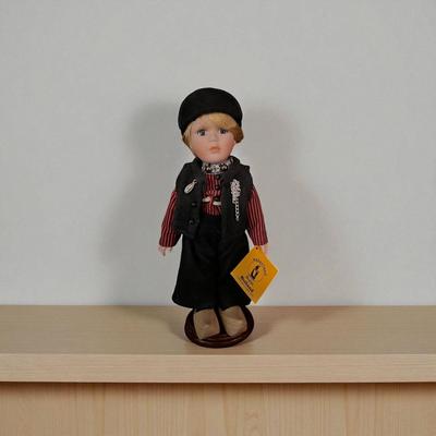 Porcelain Doll in Traditional Dutch (The Netherland) Costume by Waterland