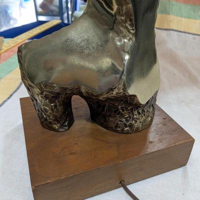 MCM Richard Barr Brutalist Lamp for Laurel Lamp