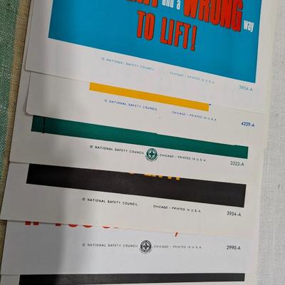 Lot of 6 National Safety Council Posters #3