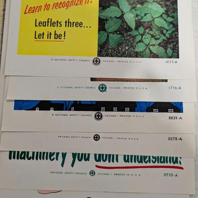 Lot of 6 National Safety Council Posters #5