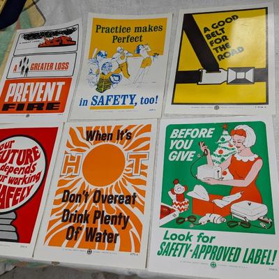 Lot of 6 National Safety Council Posters #4