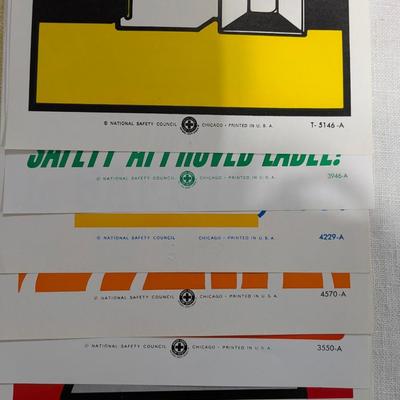 Lot of 6 National Safety Council Posters #4