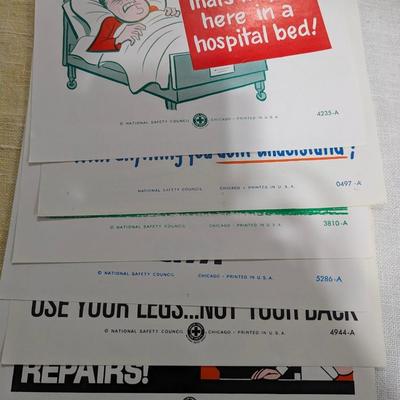 Lot of 6 National Safety Posters #6