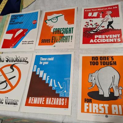 Lot of 6 National Safety Posters #7