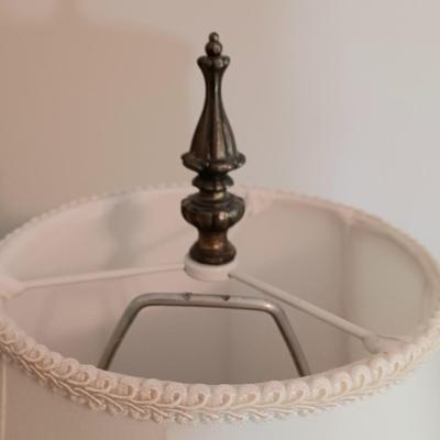 LOT 2: Pair of Vintage Porcelain and Metal Lamps