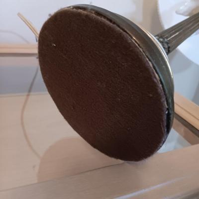 LOT 2: Pair of Vintage Porcelain and Metal Lamps