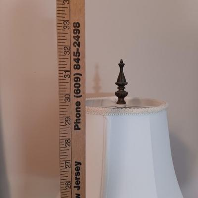 LOT 2: Pair of Vintage Porcelain and Metal Lamps