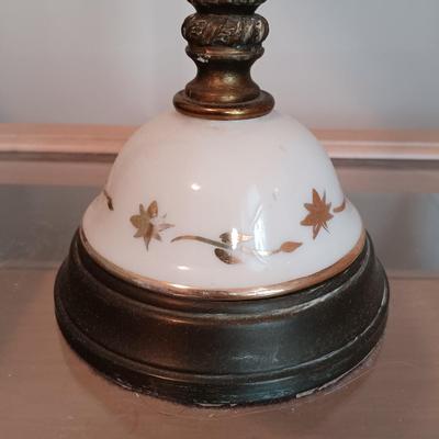 LOT 2: Pair of Vintage Porcelain and Metal Lamps