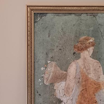 LOT 6: Large Framed Print of the Fresco of the Roman Goddess Flora 2ft x 3.5ft