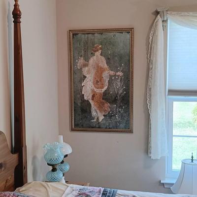 LOT 6: Large Framed Print of the Fresco of the Roman Goddess Flora 2ft x 3.5ft