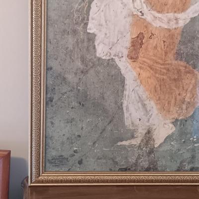 LOT 6: Large Framed Print of the Fresco of the Roman Goddess Flora 2ft x 3.5ft