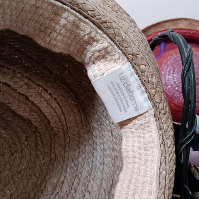 LOT 7: Handkerchiefs (Bill Blass, Usna & More), Sun Hats, Fashion Art & Wire Basket
