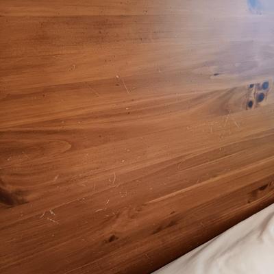 LOT 11: Queen Size Wood Poster Bed