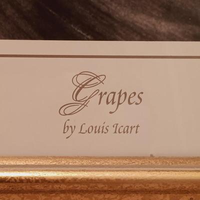 LOT 12: Framed Print of Louis Icart's Grapes