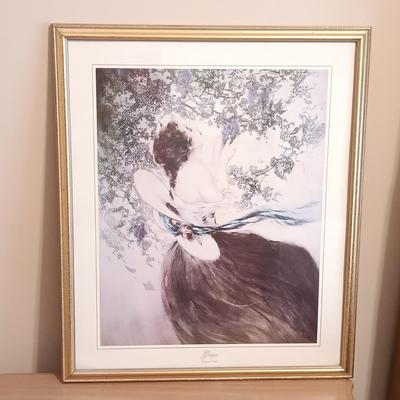 LOT 12: Framed Print of Louis Icart's Grapes