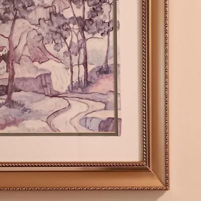 LOT 15: Framed Print of C. Winterle Olson's Coastal Scene