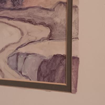 LOT 15: Framed Print of C. Winterle Olson's Coastal Scene