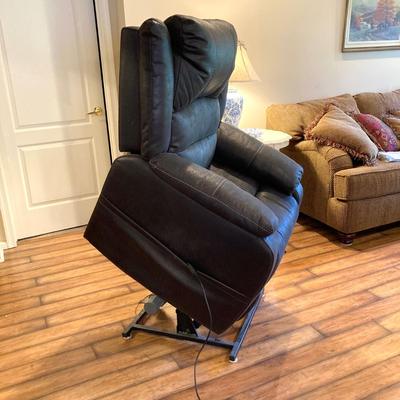 LOT 42: Black Power Lift Recliner (Made for Ashley Furniture Industries, Inc.)