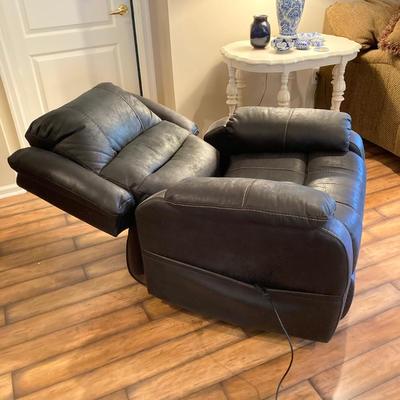 LOT 42: Black Power Lift Recliner (Made for Ashley Furniture Industries, Inc.)