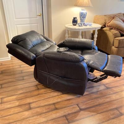 LOT 42: Black Power Lift Recliner (Made for Ashley Furniture Industries, Inc.)