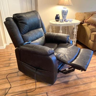 LOT 42: Black Power Lift Recliner (Made for Ashley Furniture Industries, Inc.)