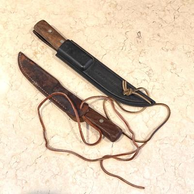 LOT 43: Collection of Nautical Decor - Wall Art, Model Ships, Forschner Knives, Glass Bottle and More